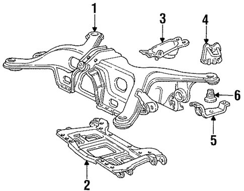 Rear Suspension for 1992 Volvo 960 #4