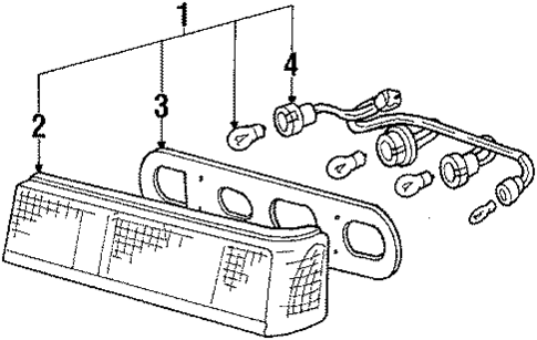 Tail Lamps for 1986 Honda Civic #0