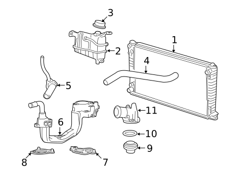Radiator & Components for 2007 Lincoln Mark LT #0