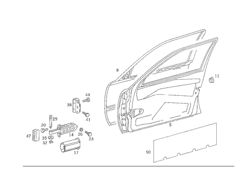 Front Doors for 1988 Mercedes-Benz 300E #1