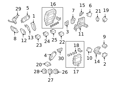 Fuel System Components for 2006 Acura RL #1
