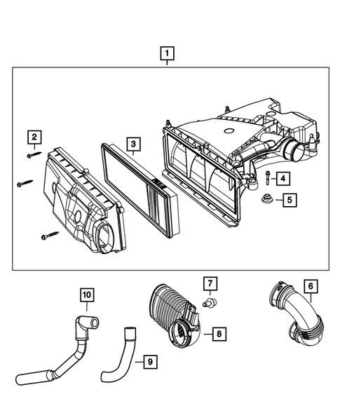 Air Cleaner for 2015 Fiat 500 #0