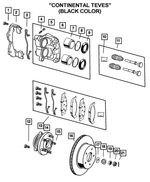 Front Brakes for 2001 Jeep Grand Cherokee #1