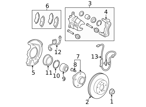 Anti-Lock Brakes for 2011 Toyota Camry #0
