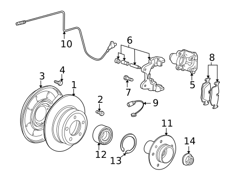 Rear Brakes for 2002 BMW Z8 #0