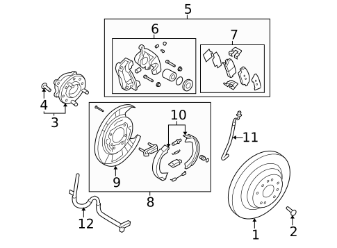 Anti-Lock Brakes for 2012 Hyundai Genesis #1