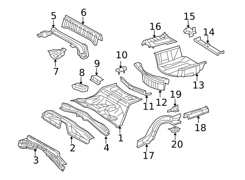 Floor & Rails for 2012 Lexus IS350 #2