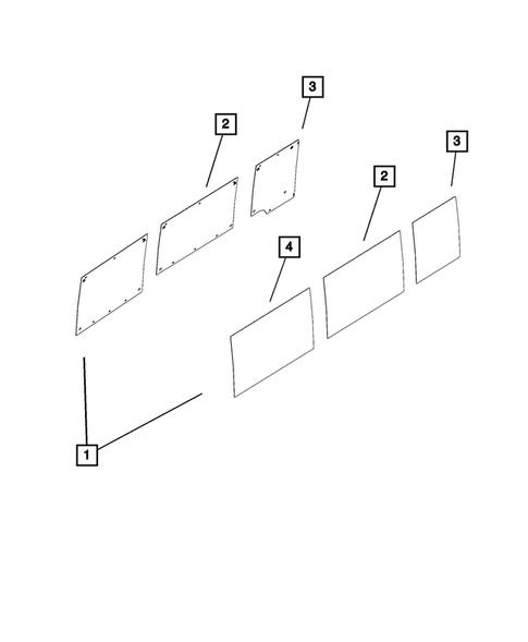 Glass and Interior Rear View Mirror for 2015 Ram ProMaster 2500 #1
