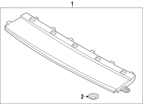 High Mounted Stop Lamp for 2025 Hyundai Ioniq 6 #0