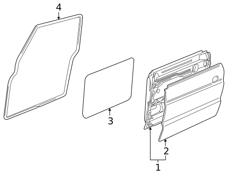 Door & Components for 2003 Land Rover Freelander #2