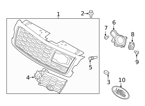 Grille & Components for 2020 Land Rover Range Rover #0