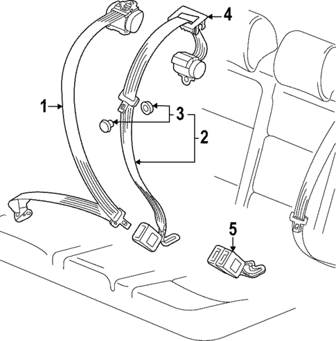 Seat Belt for 2024 Audi Q4 e-tron #1