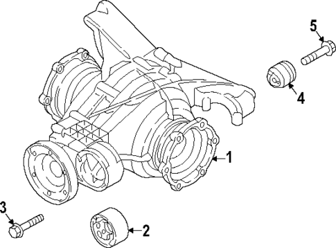 Axle & Differential for 2021 Audi S4 #1