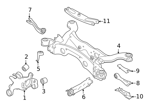 Rear Suspension for 2017 INFINITI QX30 #1