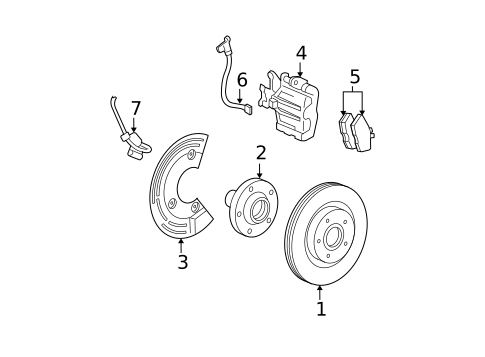 Rear Brakes for 2007 Ford Five Hundred #0
