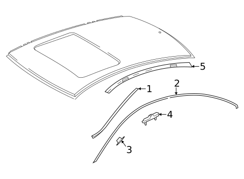 Exterior Trim - Roof for 2013 Mercedes-Benz E 350 #3