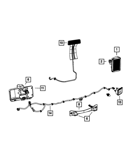 Lamps-Interior and Exterior for 2008 Jeep Wrangler #1