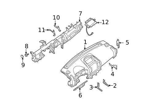 Instrument Panel for 2008 INFINITI QX56 #0