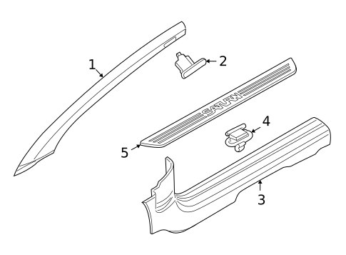 Interior Trim - Pillars for 2008 Saturn Astra #1
