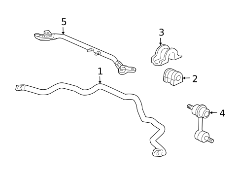 Stabilizer Bar & Components for 2010 Honda Accord #3