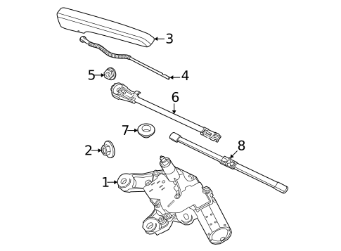 Wiper & Washer Components for 2023 Porsche Taycan #0