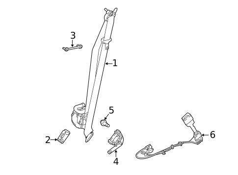 Seat Belt for 2020 Jaguar E-Pace #0