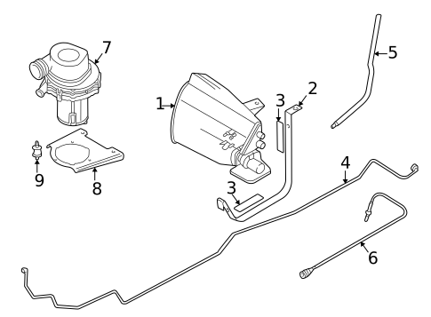 Emission Components for 2001 BMW Z3 #0