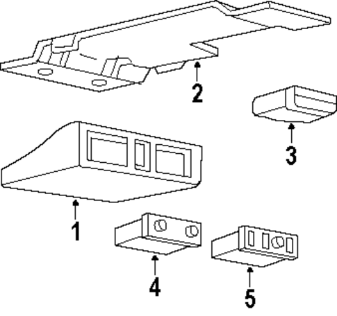 Overhead Console for 1998 Oldsmobile Silhouette #1
