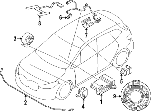 Air Bag Components for 2025 BMW 330i #9