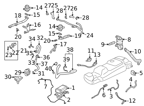Sensors for 2003 Pontiac Aztek #0