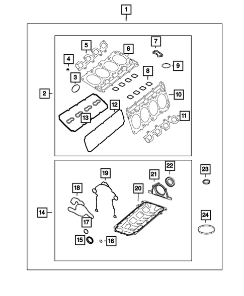 Engine Identification, Service Engines & Engine Service Kits for 2018 Ram 2500 #0