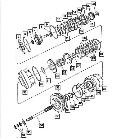 Gear Train for 2006 Chrysler Sebring #3