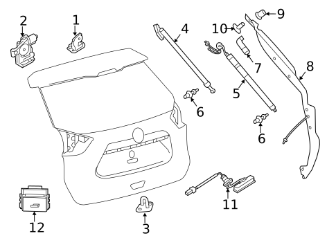 Lock & Hardware for 2023 Nissan ARIYA #6