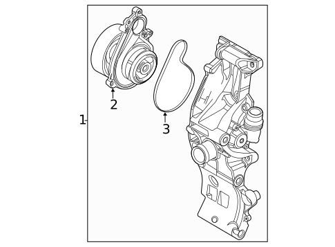 Water Pump for 2022 BMW X1 #0