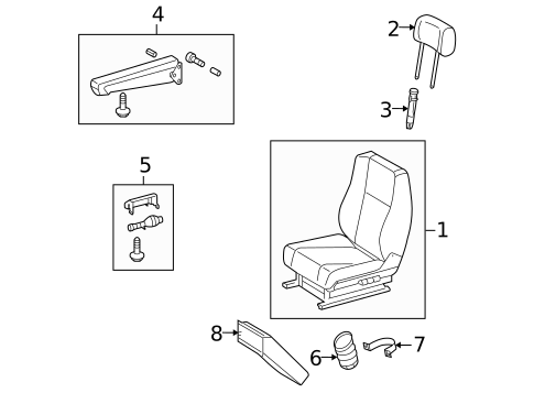 Front Seat Components for 2004 Dodge Sprinter 3500 #3