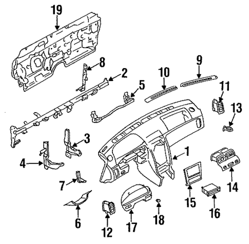 Instrument Panel for 1999 Nissan Maxima #0