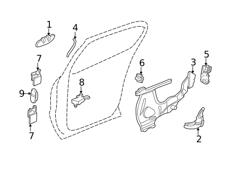 Lock & Hardware for 2001 Buick Park Avenue #1