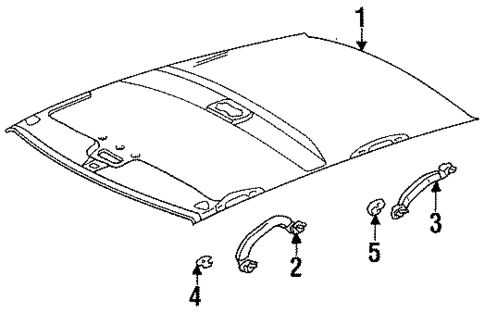 Interior Trim - Roof for 1994 Toyota Camry #0