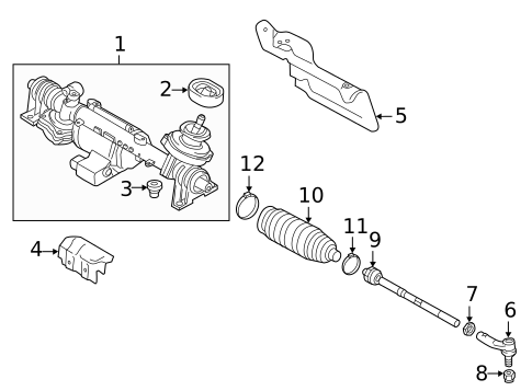 Steering Gear & Linkage for 2015 Volkswagen Golf #16