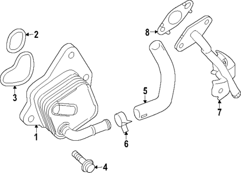 Oil Cooler for 2025 Toyota Grand Highlander #0