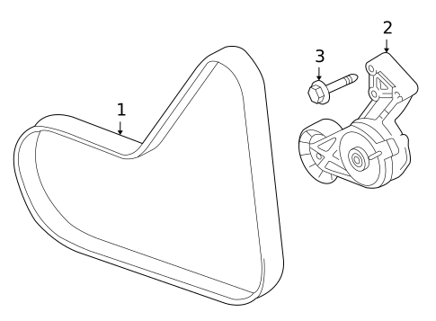 Belts & Pulleys for 2009 Audi TT #0