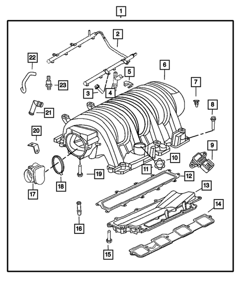 Manifolds and Vacuum Fittings for 2010 Dodge Charger #0