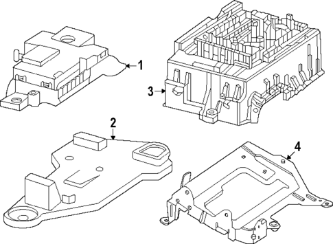 Fuse & Relay for 2024 Mercedes-Benz EQS 580 SUV #1
