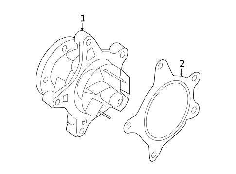 Water Pump for 2016 Hyundai Sonata #1