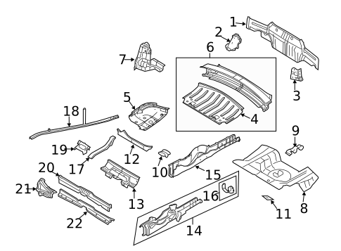 Rear Body for 2012 Ford Mustang #0