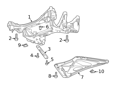 Suspension Mounting for 2017 Cadillac CT6 #1