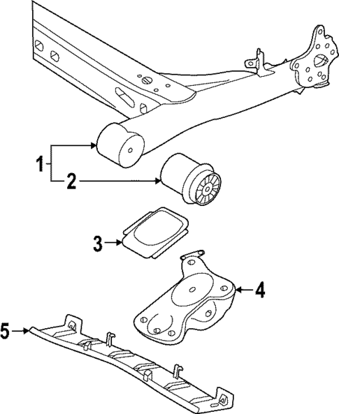 Rear Suspension for 2025 Volkswagen Taos #1