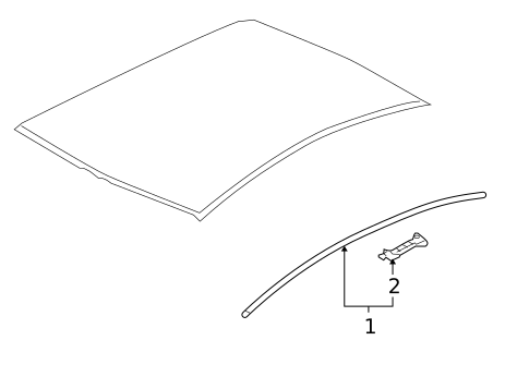 Exterior Trim - Roof for 2017 Mitsubishi Lancer #1