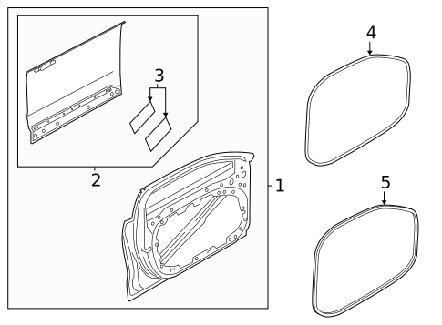 Door & Components for 2025 Volvo S60 #0
