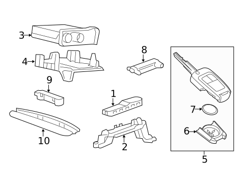 Keyless Entry Components for 2014 Chevrolet Camaro #2